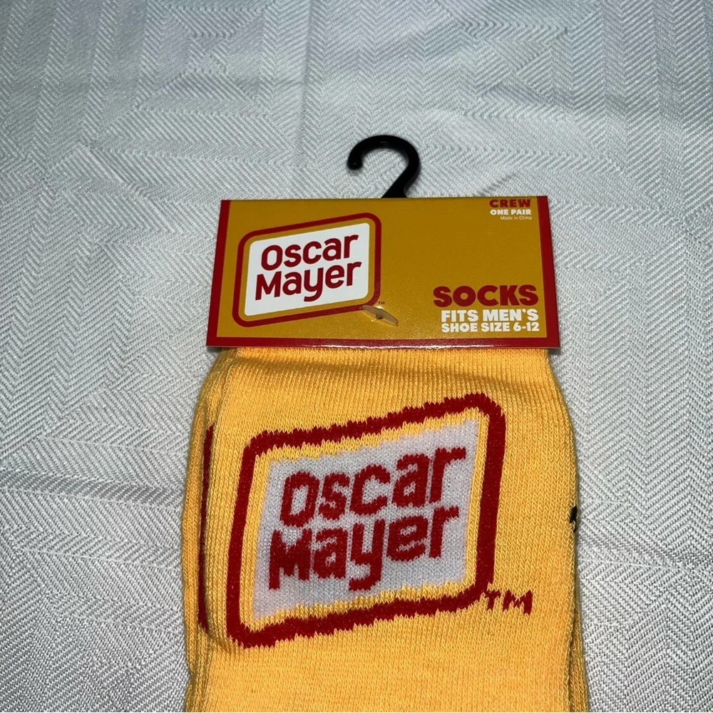 Odd Sox Oscar‎ Mayer Hot Dog Weinermobile Crew Socks New with Tag